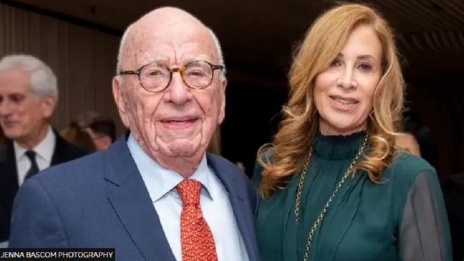 Rupert Murdoch (92) bersama tunangannya Ann Lesley Smith (66)
