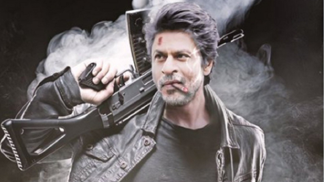 Poster 'Jawan' buatan fans Shah Rukh Khan.