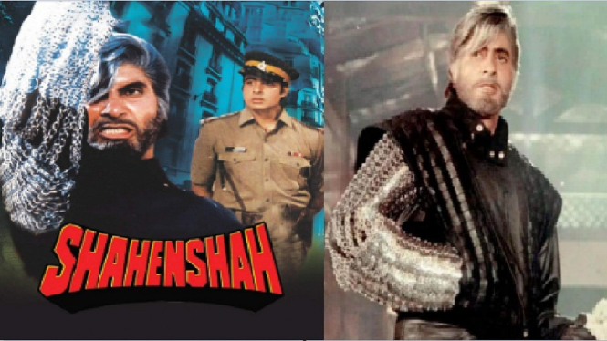 Amitabh Bachchan di film 'Shahenshah'.