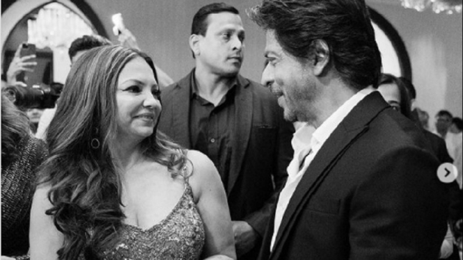 Deanne Panday dan Shah Rukh Khan.