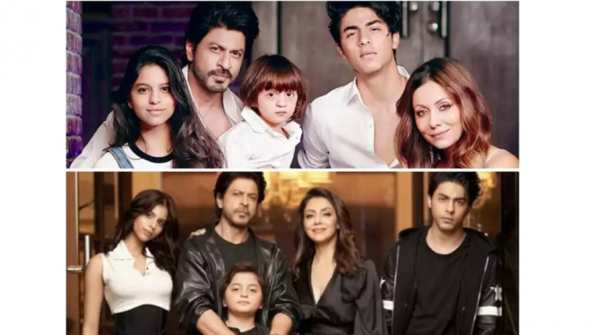 Fans Berbagi Foto Jadul dan Sekarang Keluarga Shah Rukh Khan
