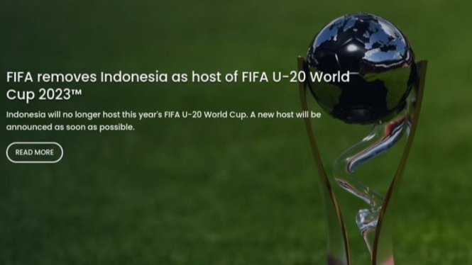 FIFA resmi cabut status tuan rumah Indonesia di Piala Dunia U-20