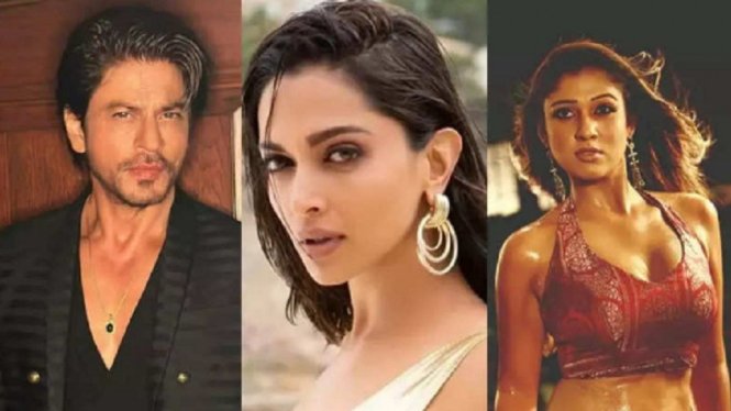 Shah Rukh Khan, Deepika Padukone, dan Nayanthara.