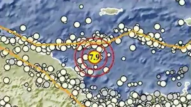 Gempa Magnitudo 7,9 Guncang Keerom Papua, Getaran hingga Timika