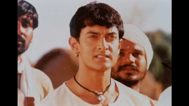 Aamir Khan dalam film Lagaan