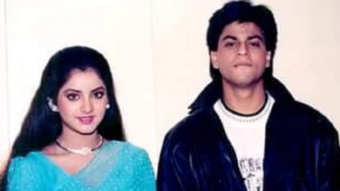 Mendiang Divya Bharti dan Shah Rukh Khan