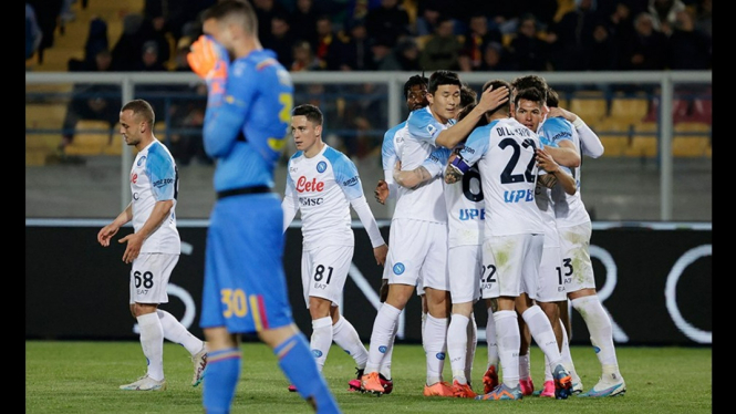 Hasil Liga Italia Seri A : Lecce 1-2 Napoli
