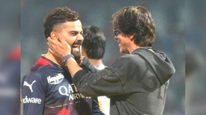 Shah Rukh Khan dan Virat Kohli