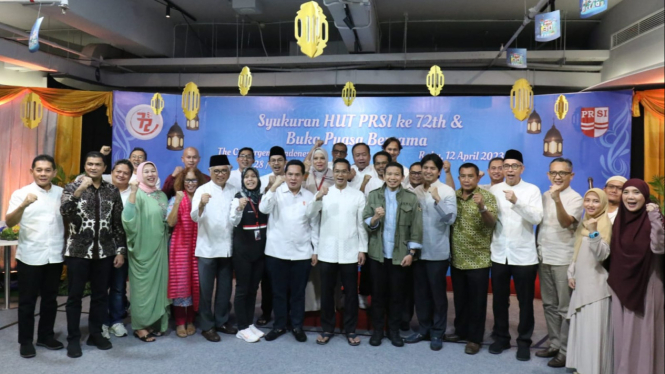 Syukuran HUT ke-72 PB PRSI di Jakarta pimpinan Anindya Bakrie