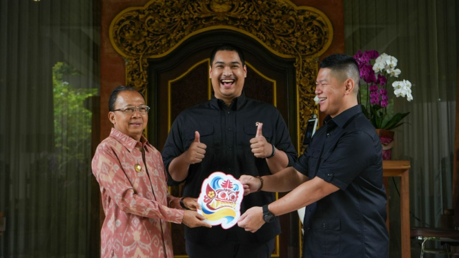 Gubernur Wayan Koster, Menpora Dito dan Presiden NOC Indonesia Okto