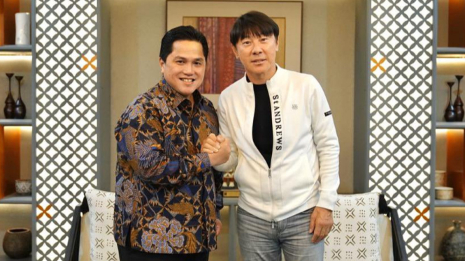 Erick Thohir Bantah Kabar Shin Tae-yong Diganti Alexandre Polking