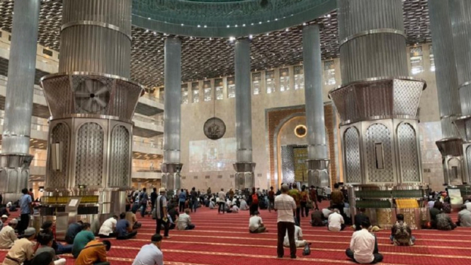 Masjid Istiqlal Siap Tampung 250.000 Jamaah Shalat Id Besok