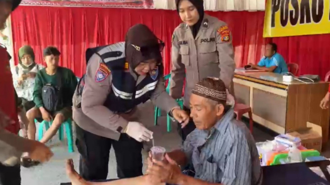 Polres Lampung Selatan Siagakan Posko Kesehatan untuk Pemudik