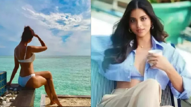 Foto Heboh Putri Shah Rukh Khan, Suhanan Khan Kenakan Bikini