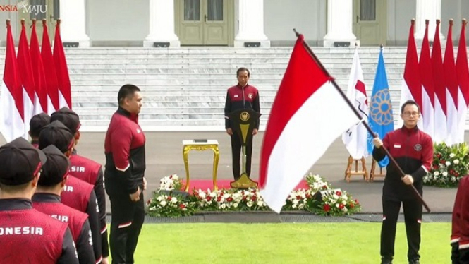 Presiden Jokowi, Lepas Atlet Kontingen Indonesia ke SEA Games 2023