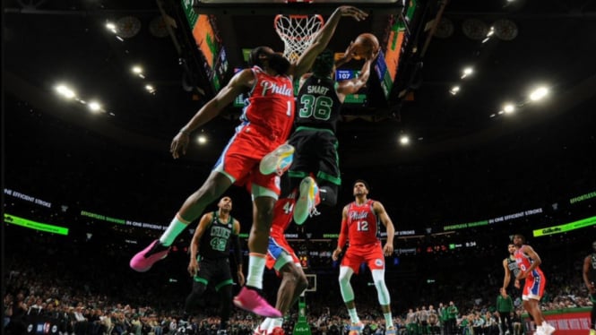 Philadelphia 76'Ers Kalahkan Tuan Rumah Boston Celtics 119-115
