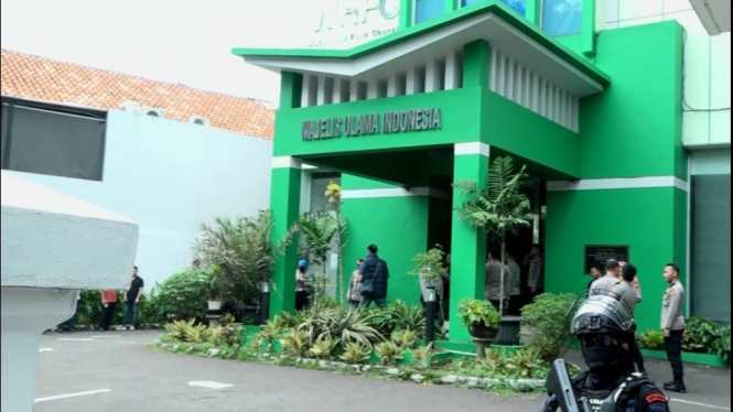 Suasana Kantor Pusat MUI Jakarta usai insiden penembakan, (02/05/2023)