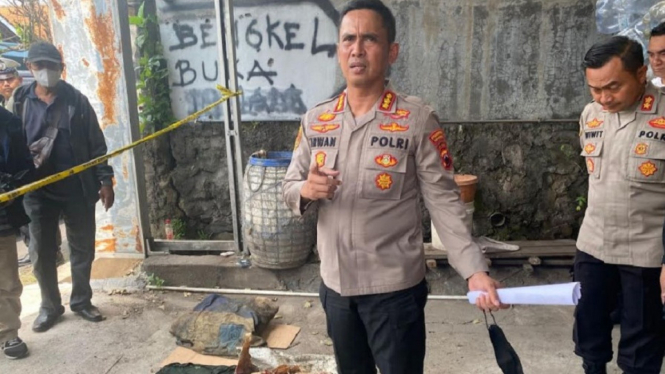 Kapolrestabes Semarang, Kombes Pol Irwan Anwar di lokasi kejadian.