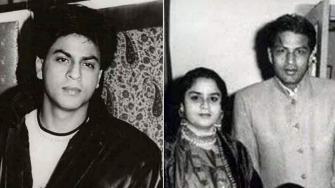 Shah Rukh Khan dan kedua orang tuanya