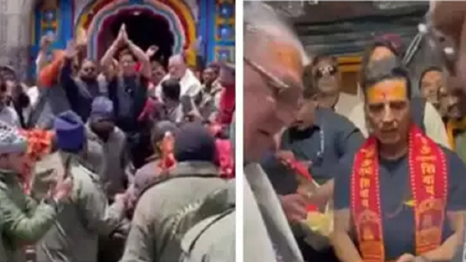 Video saat Akshay Kumar Panjatkan Doa di Kuil Kedarnath