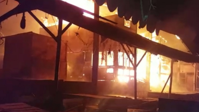 Pasar Ciawitali Garut Dilalap si Jago Merah, 8 Los dan PKL Terbakar