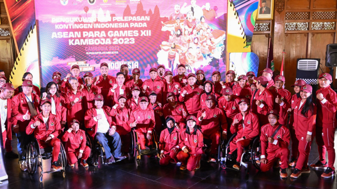 Kontingen Indonesia untuk ASEAN Para Games 2023 resmi dikukuhkan