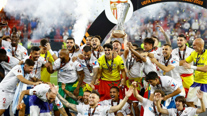 Kalahkan AS Roma, Sevilla juara Liga Europa 2022/2023