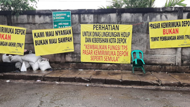 Sudah Diprotes, DLHK Kota Depok Belum Juga Angkut Sampah