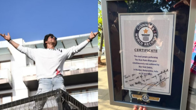 Pose Khas Shah Rukh Khan Raih Guinness World Record