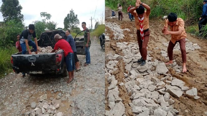 140 Km Jalan Provinsi di Toba Selama 13 Tahun Dibiarkan Hancur Lebur