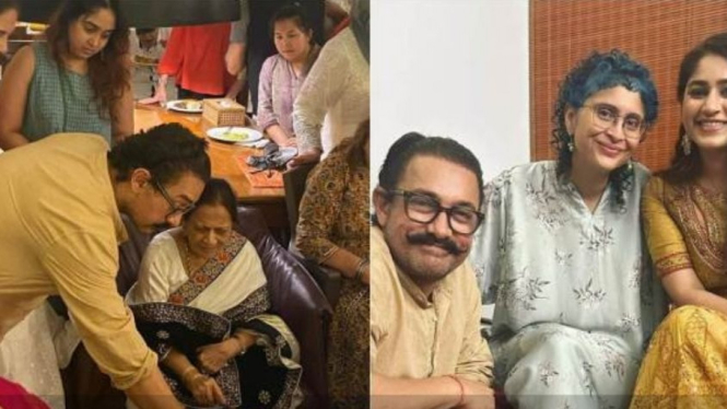 Aamir Khan rayakan ulang tahun ibunda