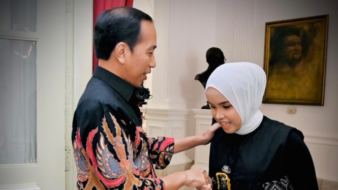 Presiden Joko Widodo dan Putri Ariani