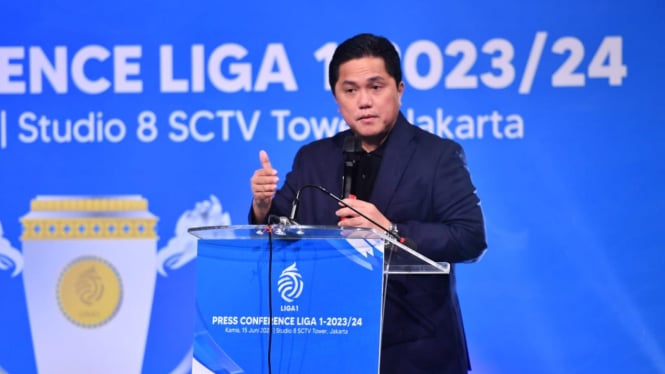 Erick Thohir: Jadikan Liga 1 Musim 2023/2024 Terbaik di Asia Tenggara