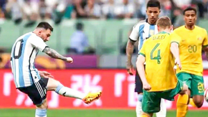 Ada Messi, Argentina Tanpa Kesulitan Bekuk Australia 2-0