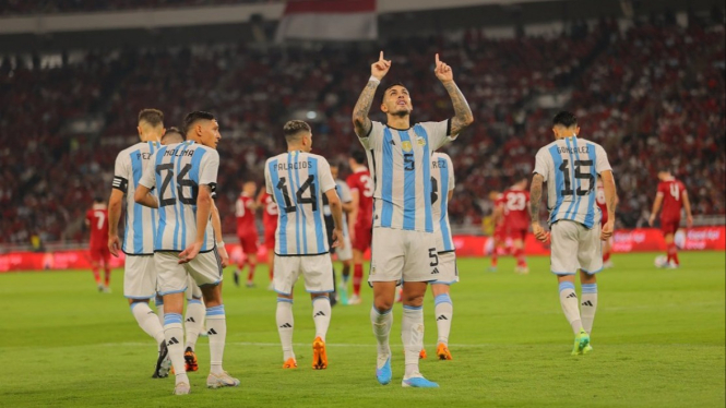 Timnas Argentina kalahkan Timnas Indonesia
