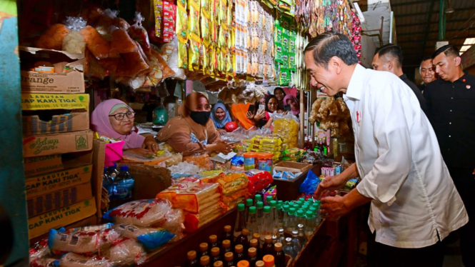 Presiden Tinjau Sejumlah Pasar di Kabupaten Bogor