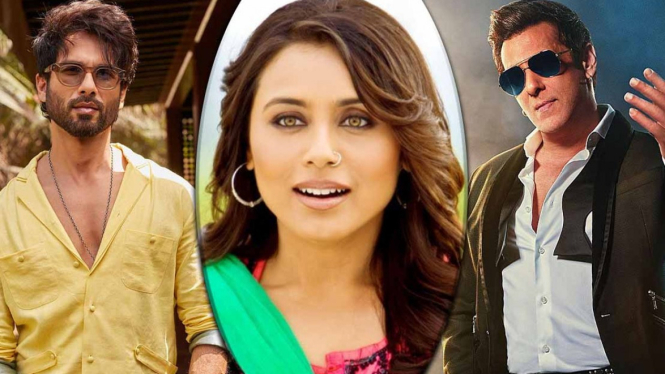 Shahid Kapoor, Rani Mukerji, Salman Khan