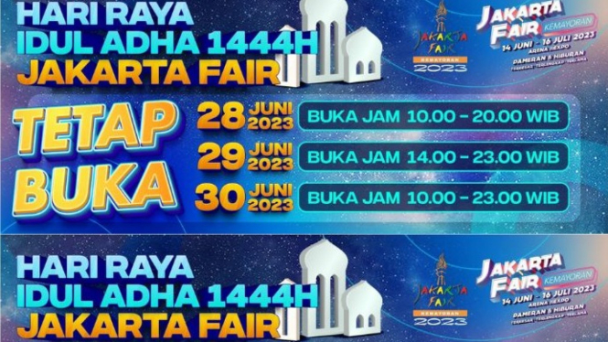 Inilah Jadwal Jam Buka Jakarta Fair Saat Idul Adha