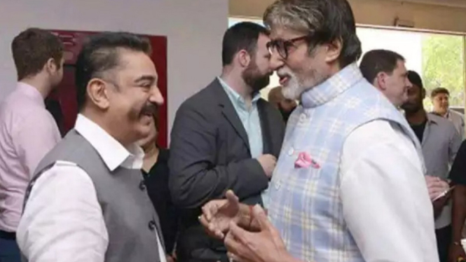 Amitabh Bachchan Sambut Kamal Haasan Gabung di Film Project K