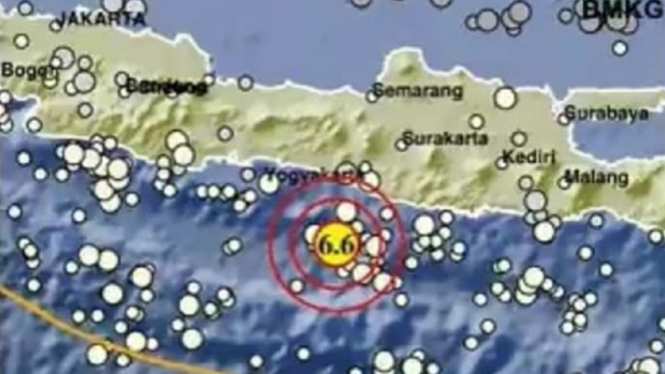 Gempa Magnitudo 6.6 Guncang Yogyakarta, Getaran Terasa hingga Brebes