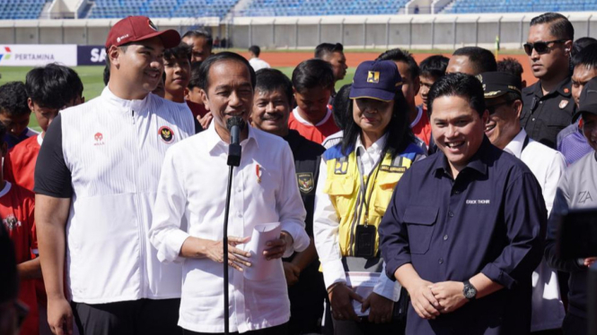 Presiden Jokowi Puji Erick Thohir dan PSSI