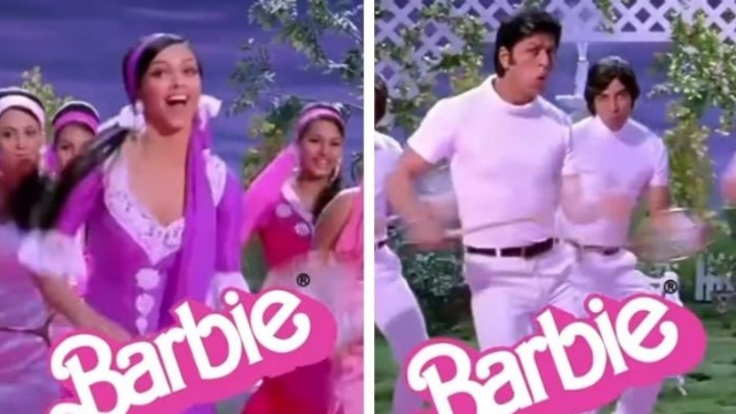 Barbie momen Shah Rukh Khan dan Deepika Padukone