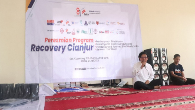 LAZNAS Yayasan Bakrie Amanah Gelar Launching Program Recovery Cianjur