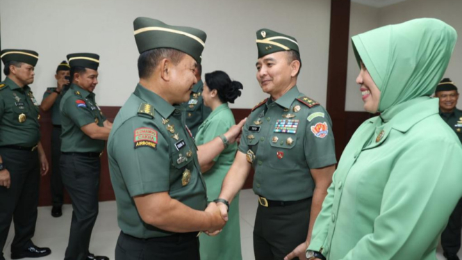 Terima Laporan Korps Kenaikan Pangkat 14 Pati TNI AD, Ini Pesan Kasad