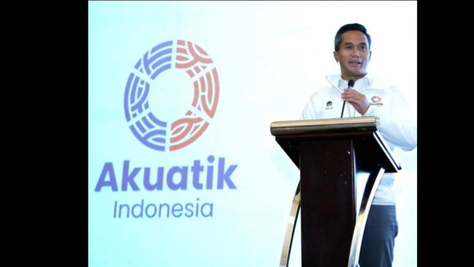 Anindya Bakrie perkenalkan nama dan logo baru Akuatik Indonesia