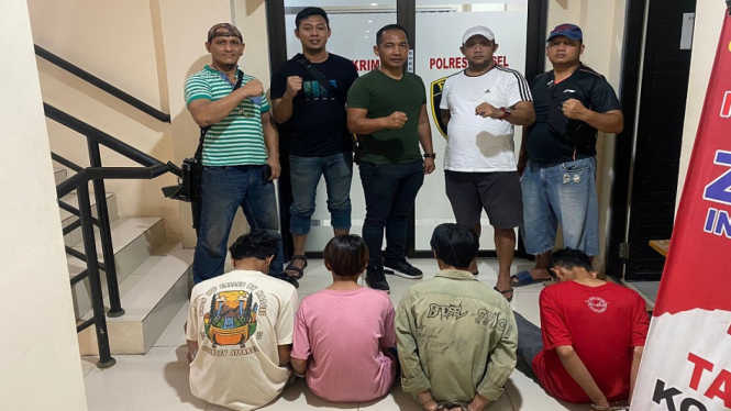 Polres Lampung Selatan Tangkap 4 Remaja Pelaku Pembacokan