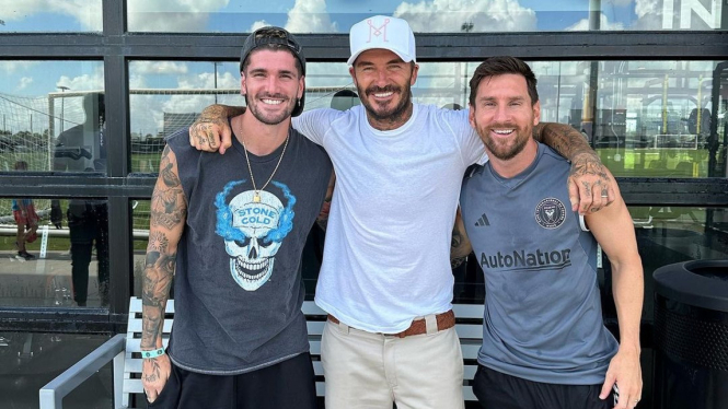 David Beckham Unggah Foto Bareng De Paul Dan Lionel Messi Netizen Bawa Pengawalnya Ke Inter Miami