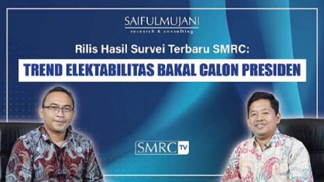 SMRC: Pemilih Ganjar 69, Prabowo 67 dan Anies 64 Persen