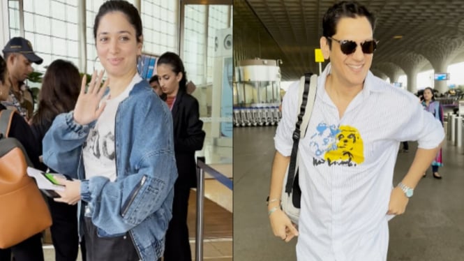 Tamannaah Bhatia dan Vijay Varma Terciduk di Bandara Mumbai