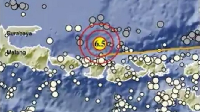 Gempa Magnitudo 6,5 Guncang Lombok Utara
